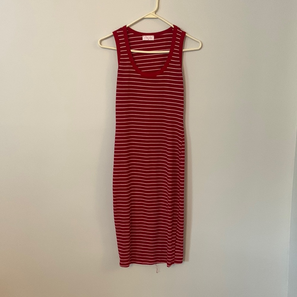Cute ribbed + midi tank dress from Pink Lily